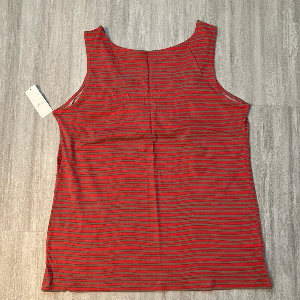 Loft sleeveless striped tee - Picture 2 of 5